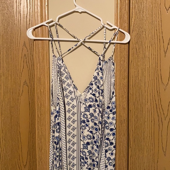 Swift & Shore Blue & White Midi Dress - Picture 7 of 8